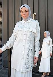 Gümüş Yaldızlı Tunik
