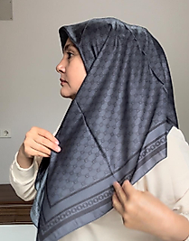 E desen antrasit renk Soft eşarp